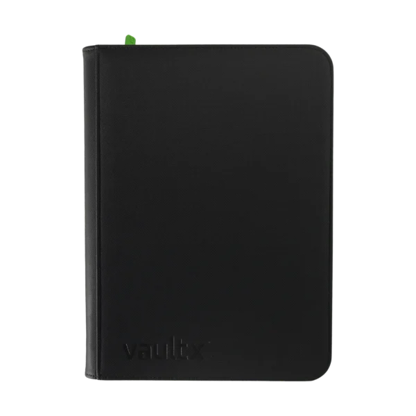 VAULT X - 9 POCKET ZIP BINDER (BLACK)